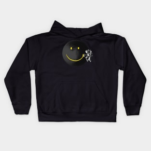 Street Art on the Moon Kids Hoodie